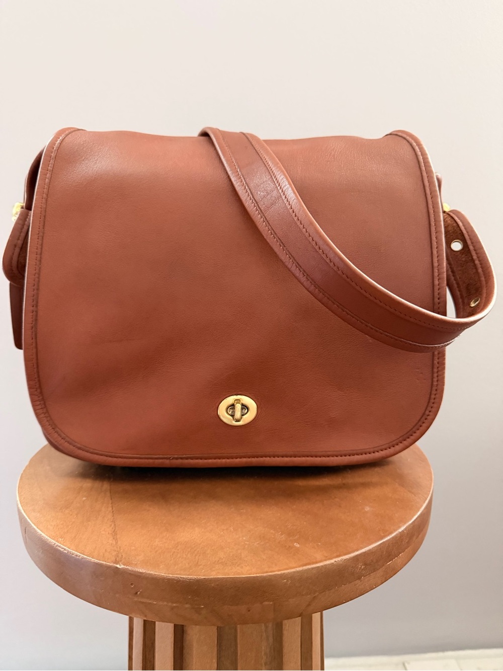 Vintage Coach Tan Bag Stewardess